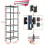 Metal Storage Rack Adjustable 5-Tier Black 8