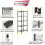 Metal Storage Rack Adjustable 5-Tier Black 7