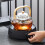 Teapot Borosilicate 1000ML with Bamboo Handle 2