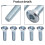 M8 Motorcycle Disc Brake Bolts Hex Socket 10 Pcs 3