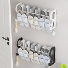 Space Saver Wall Mounted Shoe Rack 6-Tier Rustproof