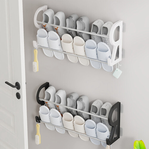 Space Saver Wall Mounted Shoe Rack 6-Tier Rustproof