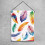 Drapeau de jardin aquarelle à plumes colorées, double face, 12x 4
