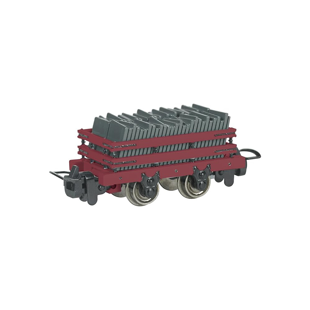 Bachmann Trains - Thomas & Friends Narrow Gauge Slate Wagon With Load - Red - Ho Model That Runs On N Scale Track