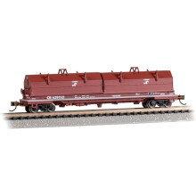 Bachmann Trains - 55' Steel Coil CAR with Coil Load - Conrail #628021 with Angled Hood - N Scale