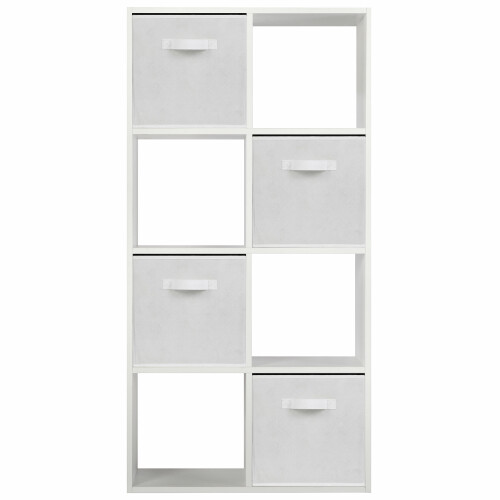 Charles Jacobs (4 White Drawers) Charles Jacobs White 8 Cube Open Book Shelf Storage Unit 2