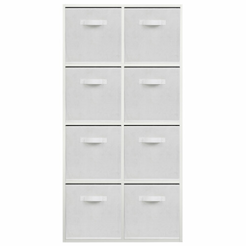 Charles Jacobs (8 White Drawers) Charles Jacobs White 8 Cube Open Book Shelf Storage Unit 2