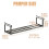 Slim Telescopic Cabinet Rack Black 41-75 cm 3