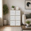 Charles Jacobs (6 White Drawers) Charles Jacobs Oak 6 Cube Open Book Shelf Storage Unit 2