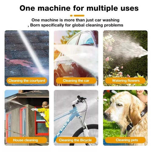 High Pressure Cordless Car Washer Gun UK 2