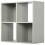 Charles Jacobs (No Drawers) Charles Jacobs Grey 4 Cube Open Book Shelf Storage Unit 3