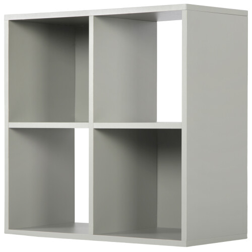 Charles Jacobs (No Drawers) Charles Jacobs Grey 4 Cube Open Book Shelf Storage Unit 2