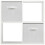 Charles Jacobs (White Drawers) Charles Jacobs White 4 Cube Open Book Shelf Storage Unit 5