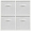 Charles Jacobs (White Drawers) Charles Jacobs White 4 Cube Open Book Shelf Storage Unit 8