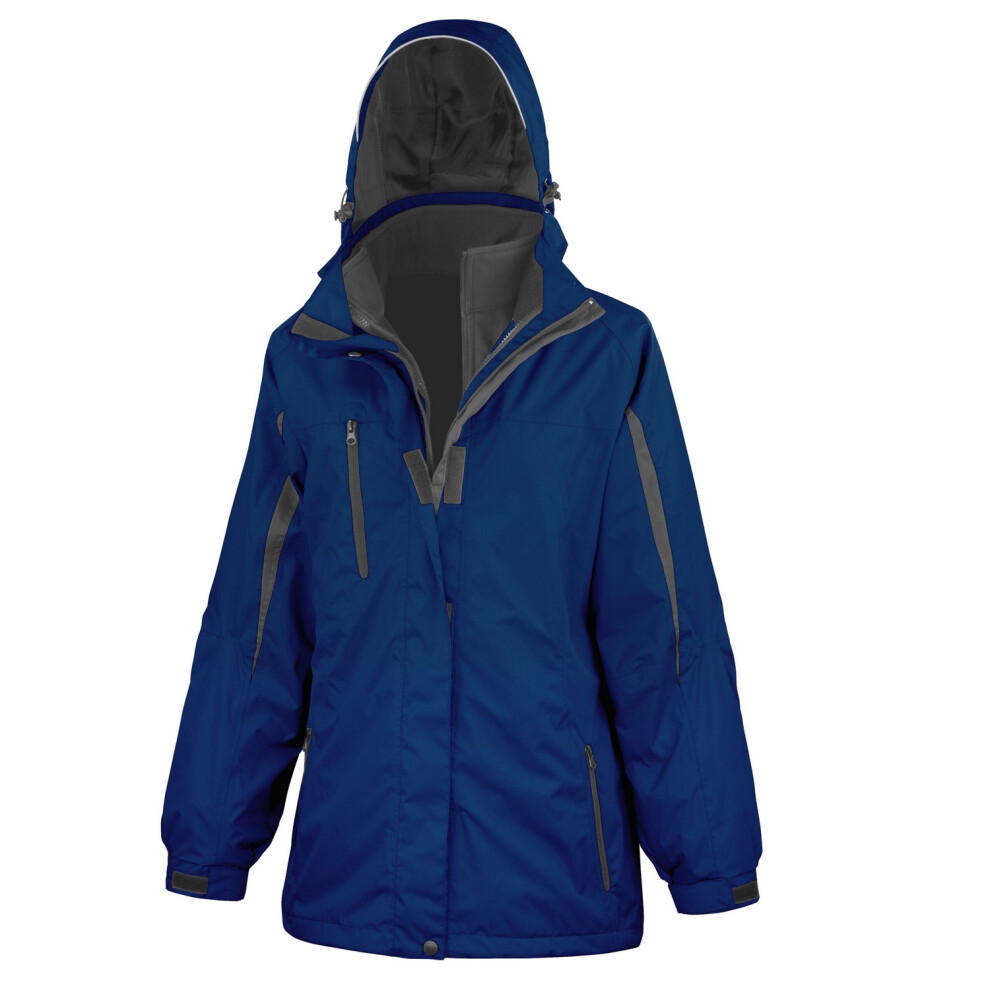 Result (14 Uk, Navy/Black) Womens/Ladies Journey 3 In 1 Soft Shell Jacket