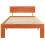 VidaXL vidaXL Bed Frame with Headboard Wax Brown 100 x 200 cm Solid Pine Wood 5