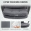 Double Padded Linen-Look Office Chair - Charcoal Grey 6
