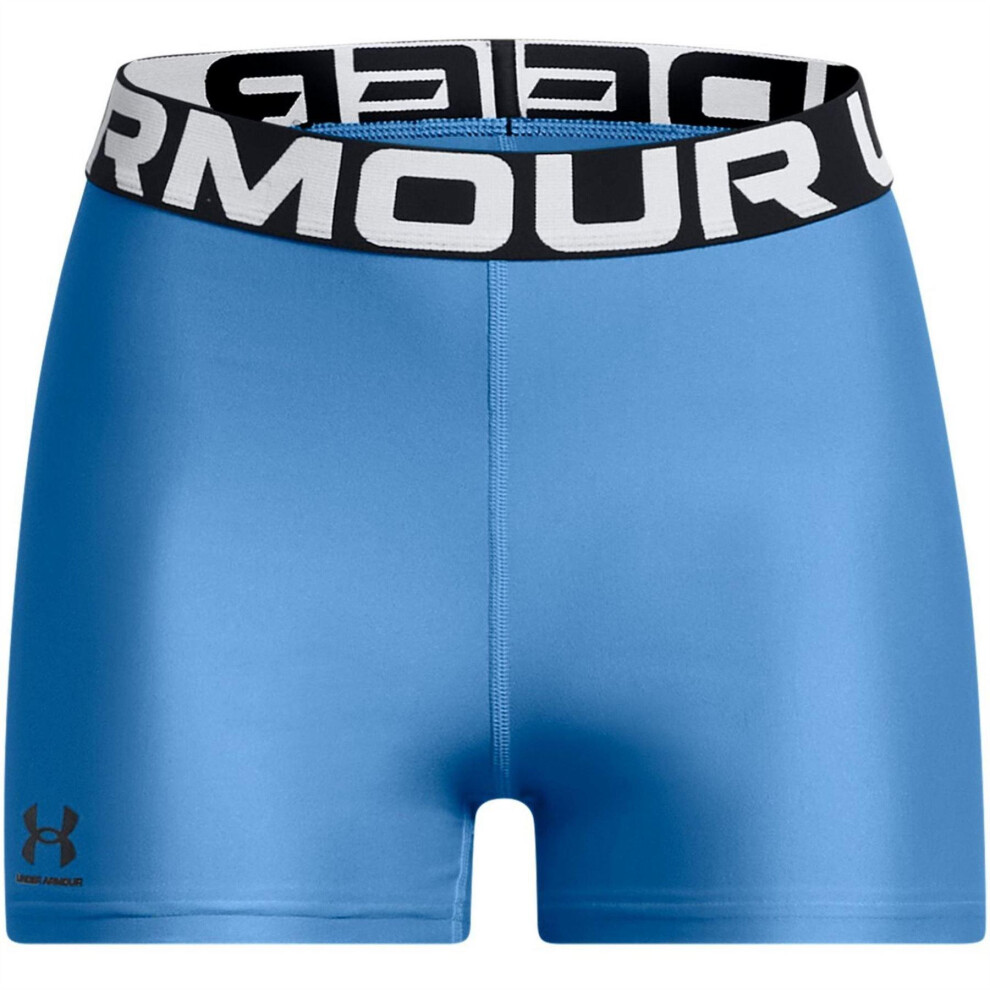 Under Armour (14 Uk S, Blue) Womens/Ladies Heatgear Compression Shorts