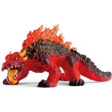 Schleich Eldrador Creatures - Lava Lizard Figurine - Red Magma Dragon for Boys and Girls - Monster Toys for Kids Ages 7+ | 70156