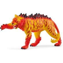 Schleich Eldrador - Lava Tiger Figurine - Cool Fire Animal Fantasy Figure for Boys and Girls - Beast Monster Toys for Kids Ages 7+ | 70148