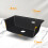 Black Granite Composite Kitchen Sink Single Bowl 60x45cm with Waste Kit 4