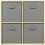 Charles Jacobs (Grey Drawers) Charles Jacobs Oak 4 Cube Open Book Shelf Storage Unit 8