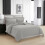 Imperial Rooms (Single , White) Luxury Stripe Duvet Cover Bedding Set Fitted Sheet 2
