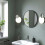 IKEA LINDBYN Black Round Mirror 50cm 2