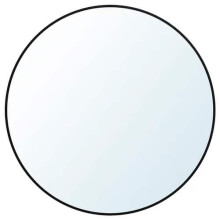 IKEA LINDBYN Black Round Mirror 50cm