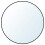 IKEA LINDBYN Black Round Mirror 50cm 1