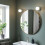 IKEA LINDBYN Gold Round Mirror 80cm 2