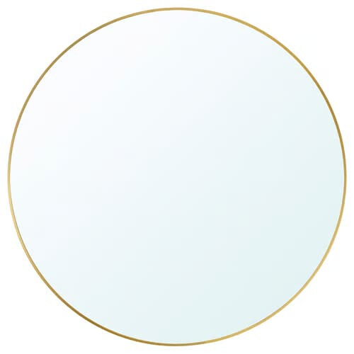 IKEA LINDBYN Gold Round Mirror 80cm