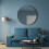 IKEA LINDBYN Black Round Mirror 110cm 2