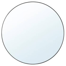 IKEA LINDBYN Black Round Mirror 110cm