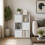 Charles Jacobs (White + 3 White Drawers) Charles Jacobs White 6 Cube Open Book Shelf Storage Unit 2