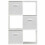 Charles Jacobs (White + 3 White Drawers) Charles Jacobs White 6 Cube Open Book Shelf Storage Unit 3