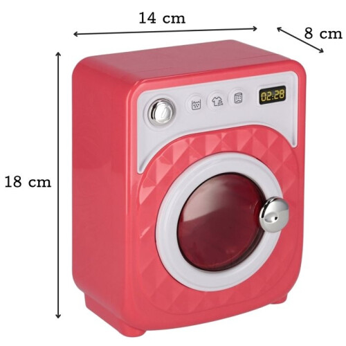 Interactive toy washing machine, children's washing machine, moving drum, light, sound 3+ 2