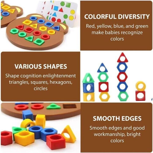 Etoilien Bear-Shaped Matching Game (with Bell) 2