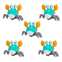 Loopkrab babyspeelgoed 5 stuks, automatische obstakeldetectie, voor baby's ouder dan 18 maanden, groen