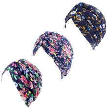 Damen-Turbane – Schwarz/Marineblau – Weich und dehnbar – Modisches Accessoire