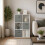 Charles Jacobs (White + 3 Grey Drawers) Charles Jacobs White 6 Cube Open Book Shelf Storage Unit 2