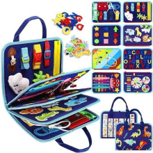 Busy Board Montessori-speelgoed voor baby's van 1-5 jaar - Ontwikkelingsbevorderend bordspel voor kinderen, educatief speelgoedcadeau
