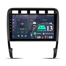 9in Car Stereo Radio GPS 2+32G for Porsche Cayenne 2002-2010 with Carplay Android Auto SWC + AHD Backup Camera