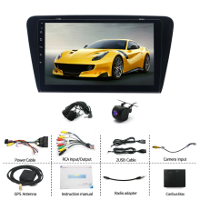 10in Car Stereo Radio GPS 4+64G for Skoda Octavia 2013-2018 with Carplay Android Auto SWC + AHD Backup Camera