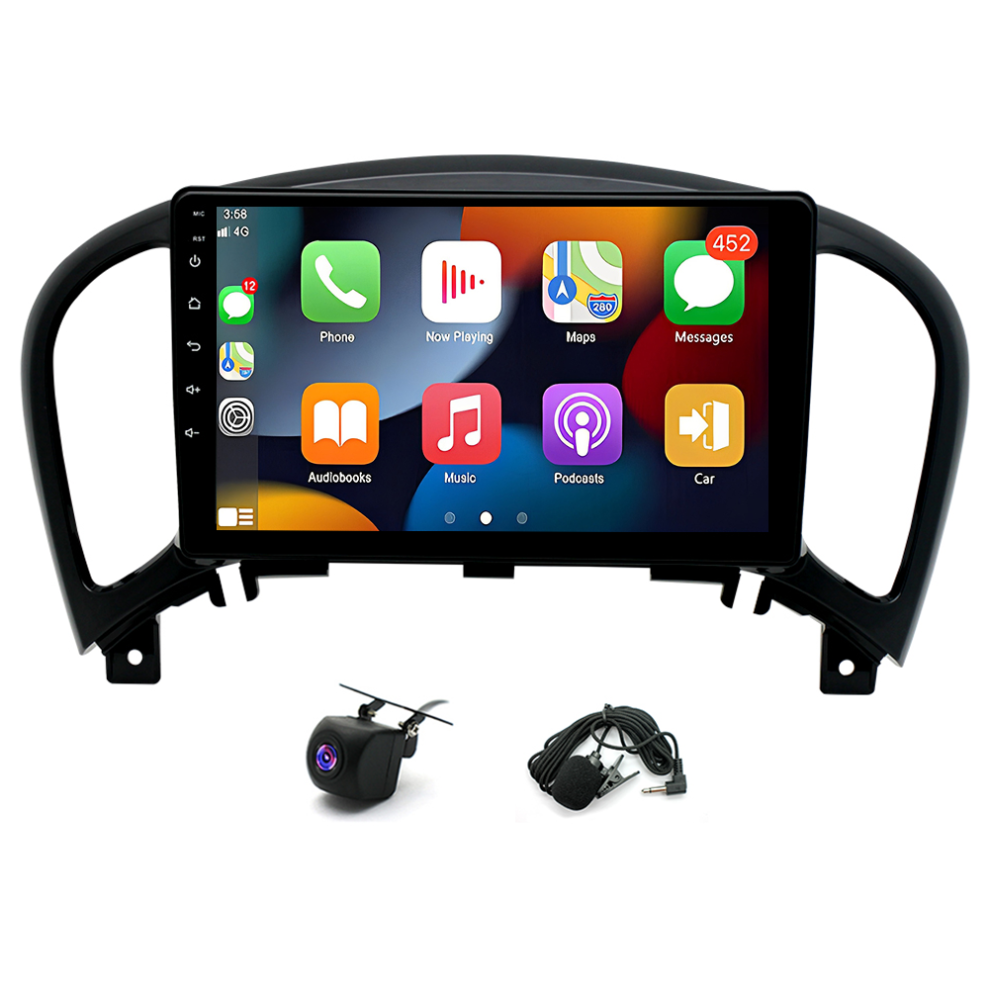 9In Car Stereo Radio Gps 2+32G For Juke 2010-2014 With Carplay Android Auto Swc + Ahd Backup Camera 7590308690407