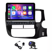 10in Car Stereo Radio GPS 4+64G for Mitsubishi Outlander 2012-2018 with Carplay Android Auto SWC + AHD Backup Camera