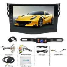 9in Car Stereo Radio GPS 4+64G for RAV4 2007-2012 with Carplay Android Auto SWC + AHD Backup Camera