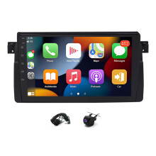 9in Car Stereo Radio GPS 4+64G for E46 1999-2005 with Carplay Android Auto SWC + AHD Backup Camera
