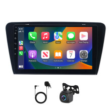 10in Car Stereo Radio GPS 4+64G for Skoda Octavia 2013-2018 with Carplay Android Auto SWC + AHD Backup Camera