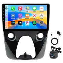 10in Car Stereo Radio GPS 2+64G for Peugeot 108 Aygo B40 2014-2021 with Carplay Android Auto SWC + AHD Backup Camera